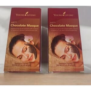 Young Living ART Chocolate Masque 2 Boxes NEW 4 Beauty Masks Moisturizing
